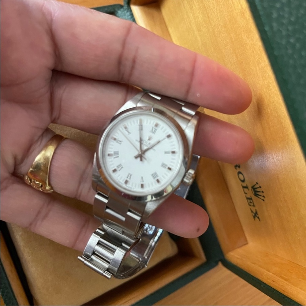 Rolex Silver Timepiece with White Face - Picture 12 of 13